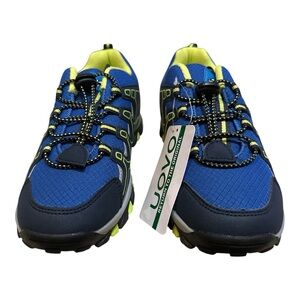 UOVO Kids Trail Sneakers Blue & Neon Green EU 36 US 3.5